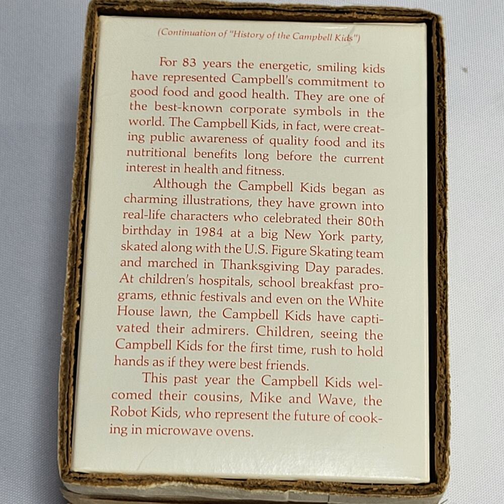 Campbell Kids Season’s Greetings 1987 Collectors Edition Frosted Glass Ornament - Picture 7 of 8